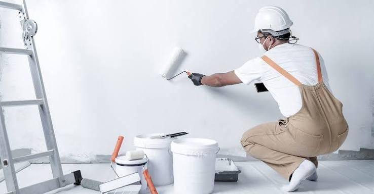 Painter at work